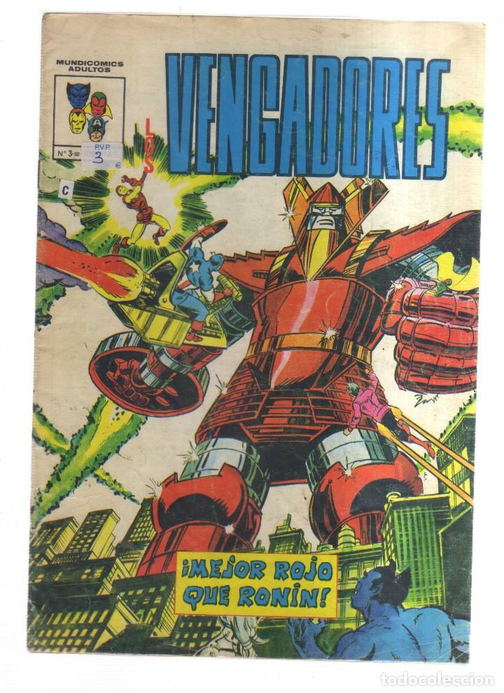 Tebeos: VENGADORES N3 MEJOR ROJO QUE RONIN - Foto 1