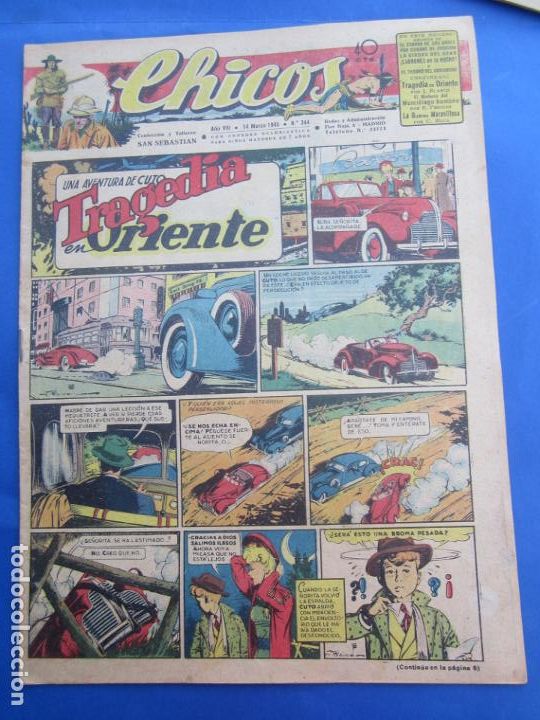 Tebeos: chicos , numero 344 , 14 marzo 1945 - Foto 5