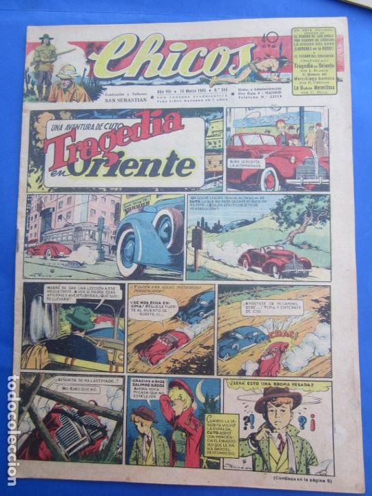 Tebeos: chicos , numero 344 , 14 marzo 1945 - Foto 1