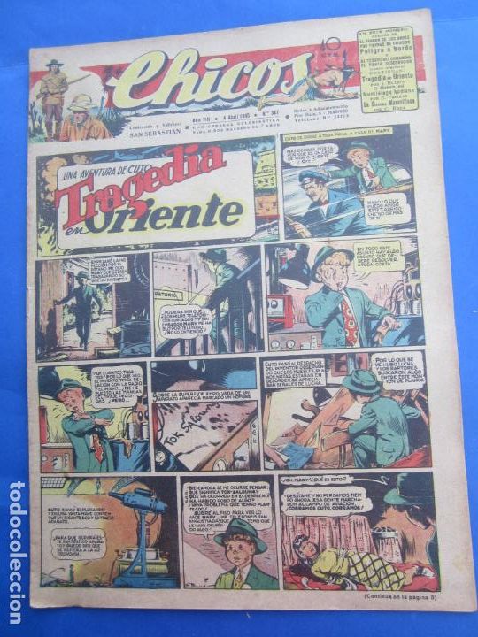 Tebeos: chicos , numero 347 , 4 abril 1945 1945 - Foto 1