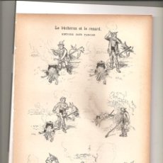 Tebeos: 1142. LE BUCHERON ET LE RENARD. (1897/1898). Lote 194240172