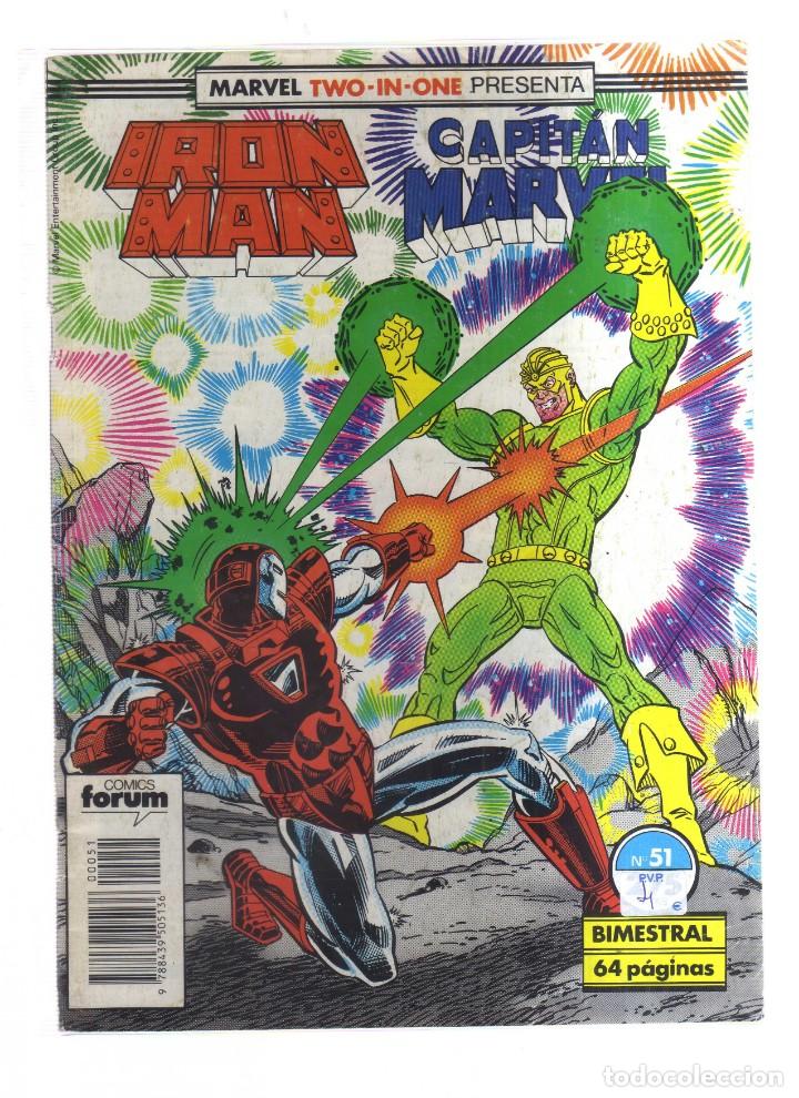 Tebeos: IRON MAN CAPITAN MARVEL N,51 - Foto 1