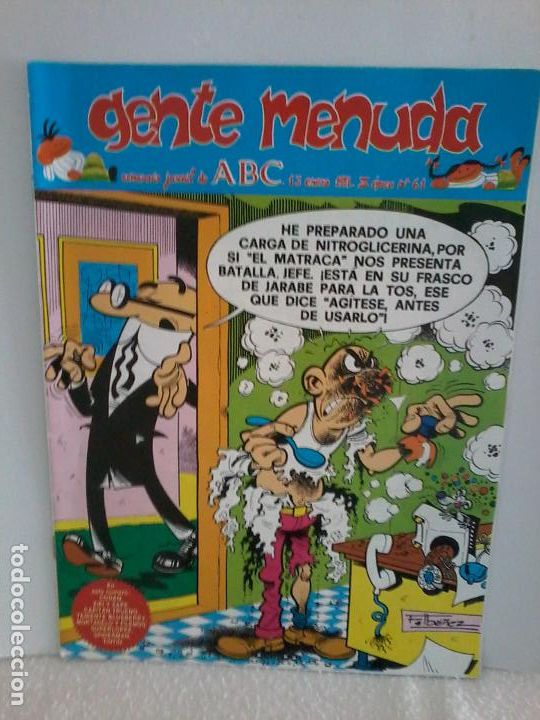 Tebeos: TEBEO. GENTE MENUDA. SEMANA JUVENIL DE ABC. 13 ENERO 1991.III EPOCA N&ordm; 61.