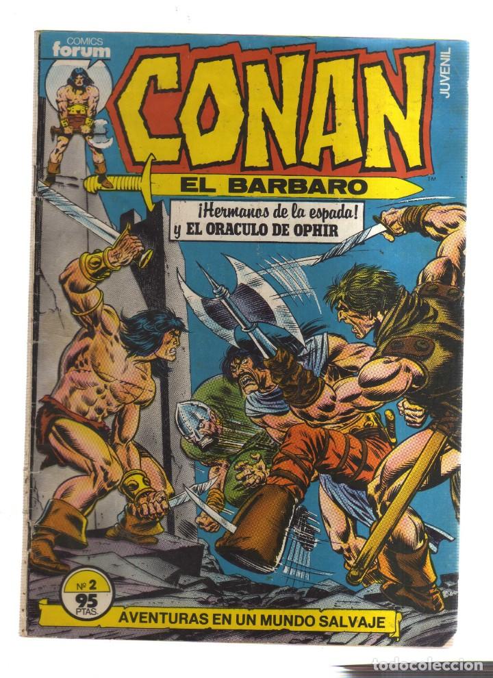 Tebeos: CONAN EL BARBARO  FORUN JUVENIL LOTE DE 78 NUMEROS - Foto 2