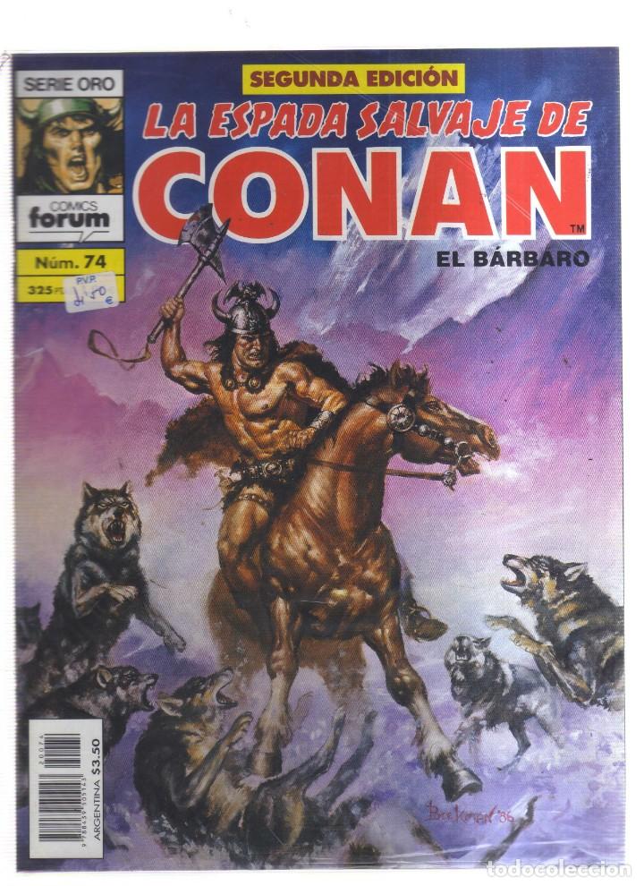Tebeos: CONAN EL BARBARO  LA ESPADA SALVAJE N,74 - Foto 1