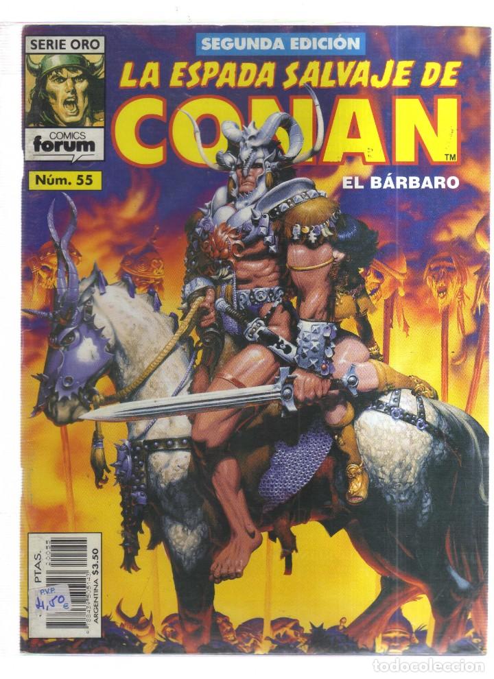 Tebeos: CONAN EL BARBARO  LA ESPADA SALVAJE N,55 - Foto 1