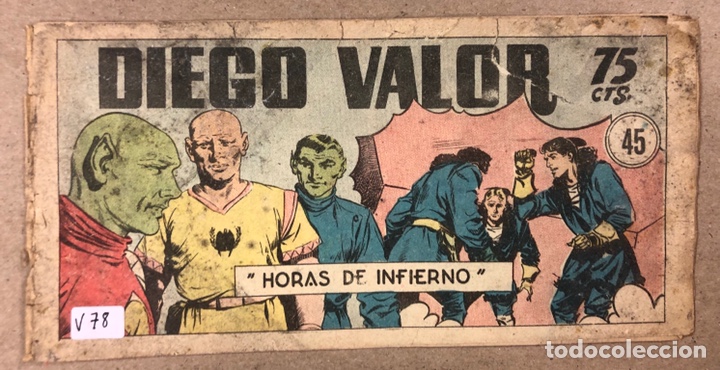 Tebeos: DIEGO VALOR N&deg; 45 &ldquo;HORAS DE INFIERNO&rdquo;. EDICOLOR. - Foto 1