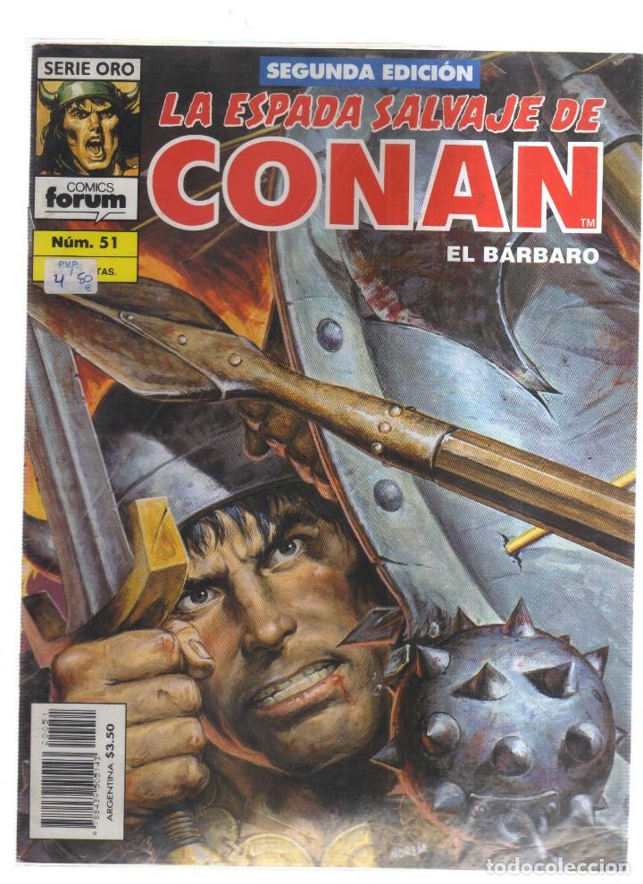 Tebeos: CONAN EL BARBARO  LA ESPADA SALVAJE N,51 - Foto 1