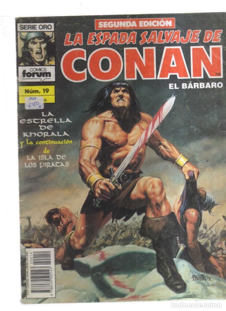 Tebeos: CONAN EL BARBARO  LA ESPADA SALVAJE N,19 - Foto 1