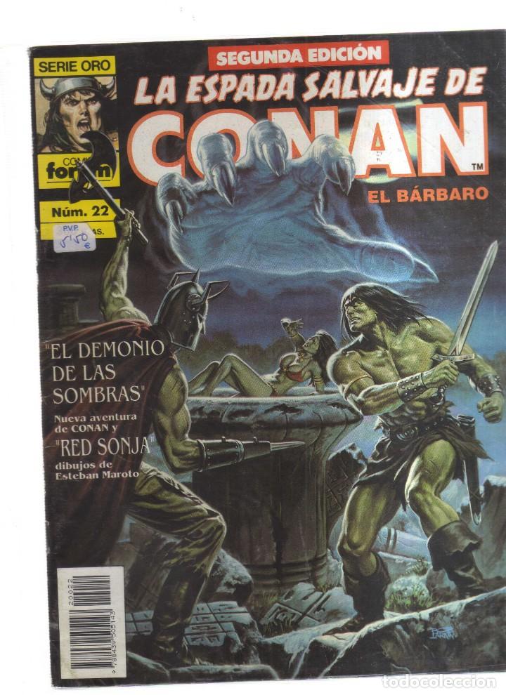 Tebeos: CONAN EL BARBARO  LA ESPADA SALVAJE N,22 - Foto 1
