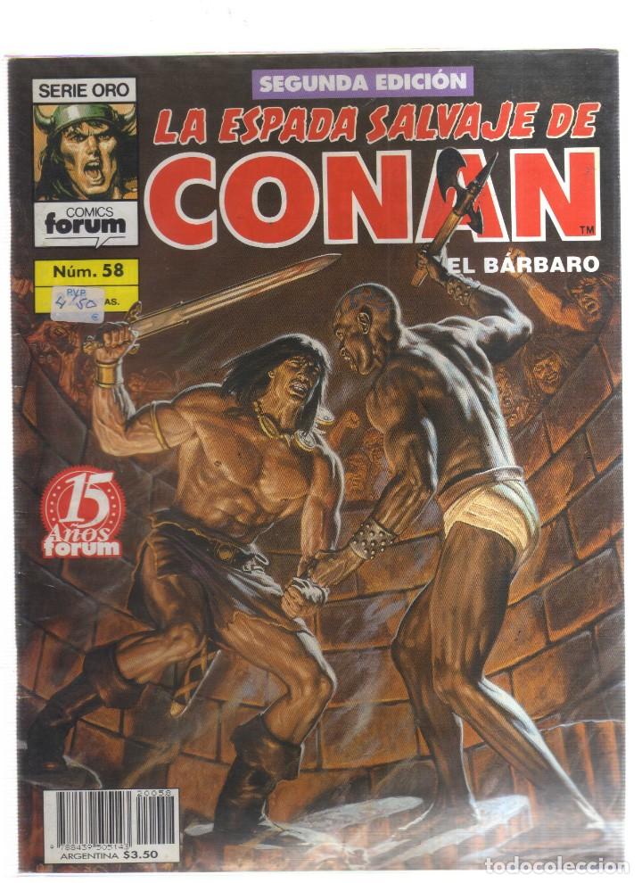 Tebeos: CONAN EL BARBARO LA ESPADA SALVAJE N,58 - Foto 1