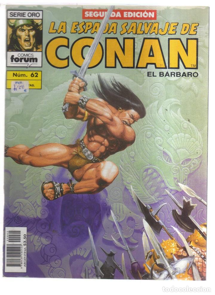 Tebeos: CONAN EL BARBARO  LA ESPADA SALVAJE N,62 - Foto 1