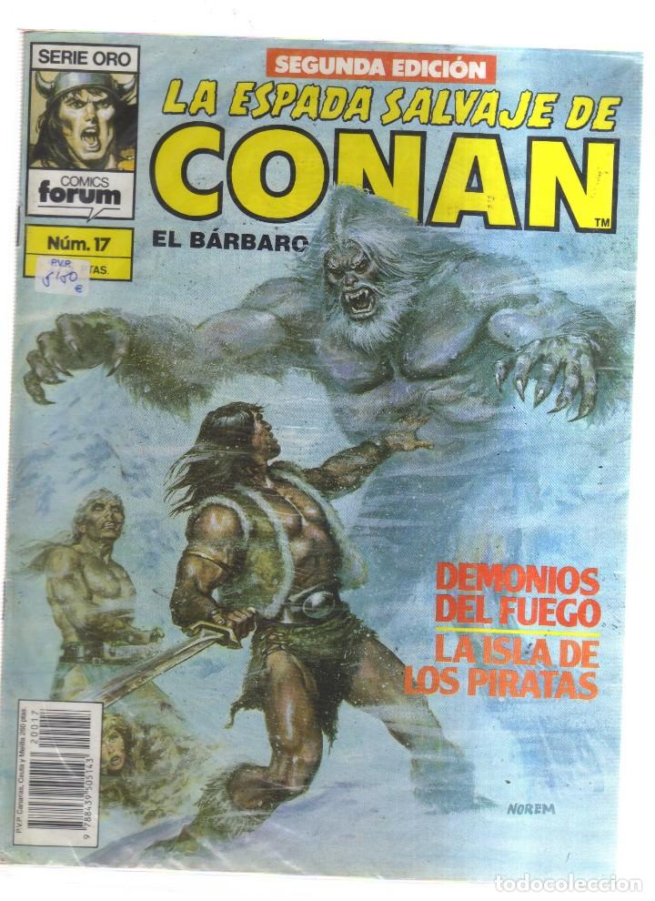 Tebeos: CONAN EL BARBARO  LA ESPADA SALVAJE N,17 - Foto 1