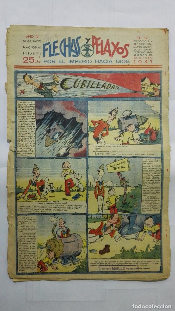 Tebeos: FLECHAS Y PELAYOS, N&ordm; 121, MARZO 1941 - Foto 1