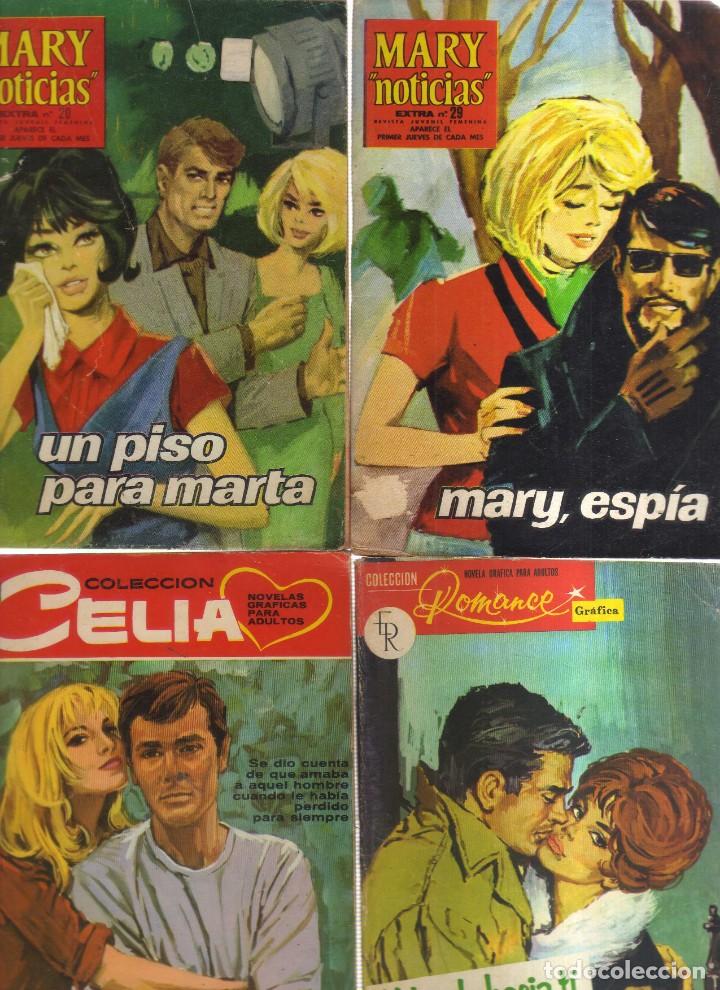 Comics: MARI NOTICIAS CELIA Y ROMANCE 4 EJEMPLARES