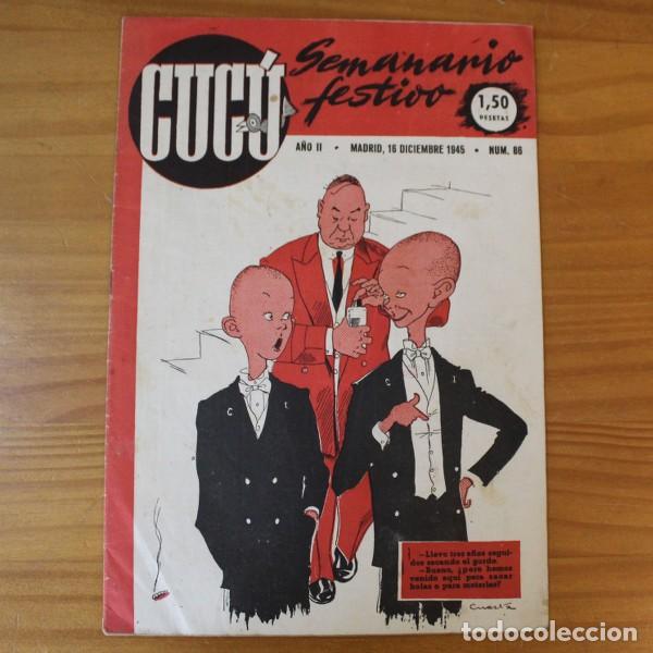 Tebeos: CUCU 86 SEMANARIO FESTIVO 16 DICIEMBRE 1945