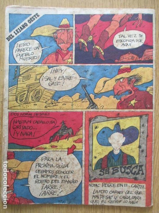 Tebeos: CUBA. DEL LEJANO OESTE. SE BUSCA. REN&Eacute;. 1987. FRANCISCO BLANCO - Foto 2