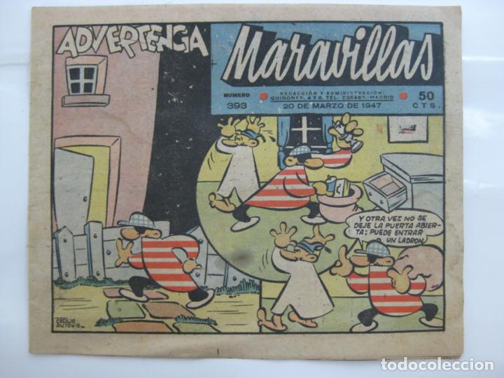 Tebeos: MARAVILLAS N&ordm;393 - 20 DE MARZO DE 1947 - Foto 1