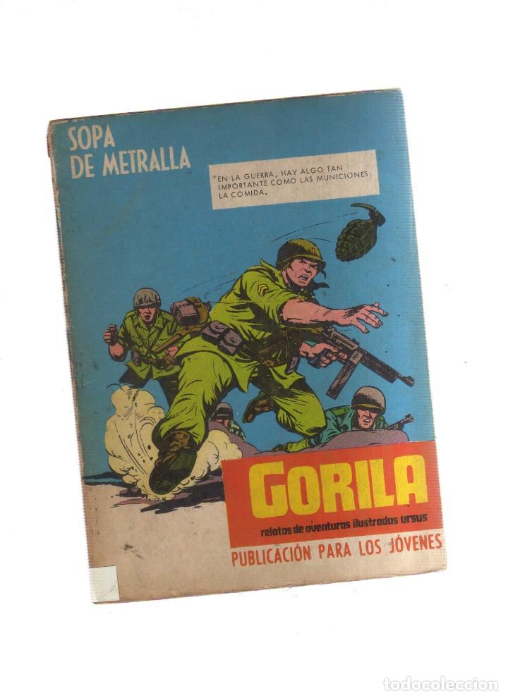 Tebeos: GORILA SOPA DE METRALLA PUBLICACION PARA JOVENES - Foto 1
