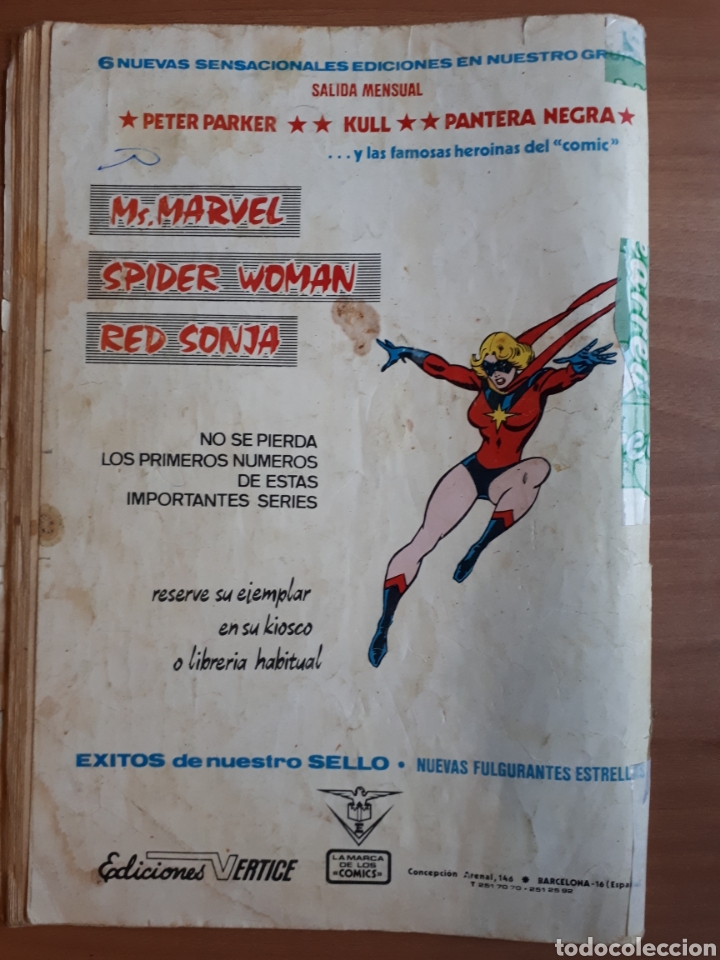 Tebeos: MS. MARVEL. EL DIA DEL ANGEL OSCURO. N&ordm; 6 A&Ntilde;O 1979 - Foto 2
