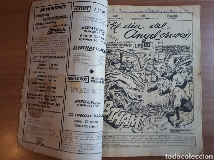 Tebeos: MS. MARVEL. EL DIA DEL ANGEL OSCURO. N&ordm; 6 A&Ntilde;O 1979 - Foto 3