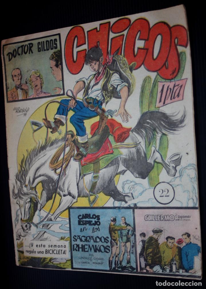 Tebeos: CHICOS N&ordm; 22 ( de 69) (EDICIONES CID-Madrid-).ORIGINAL de 1955 - Foto 1