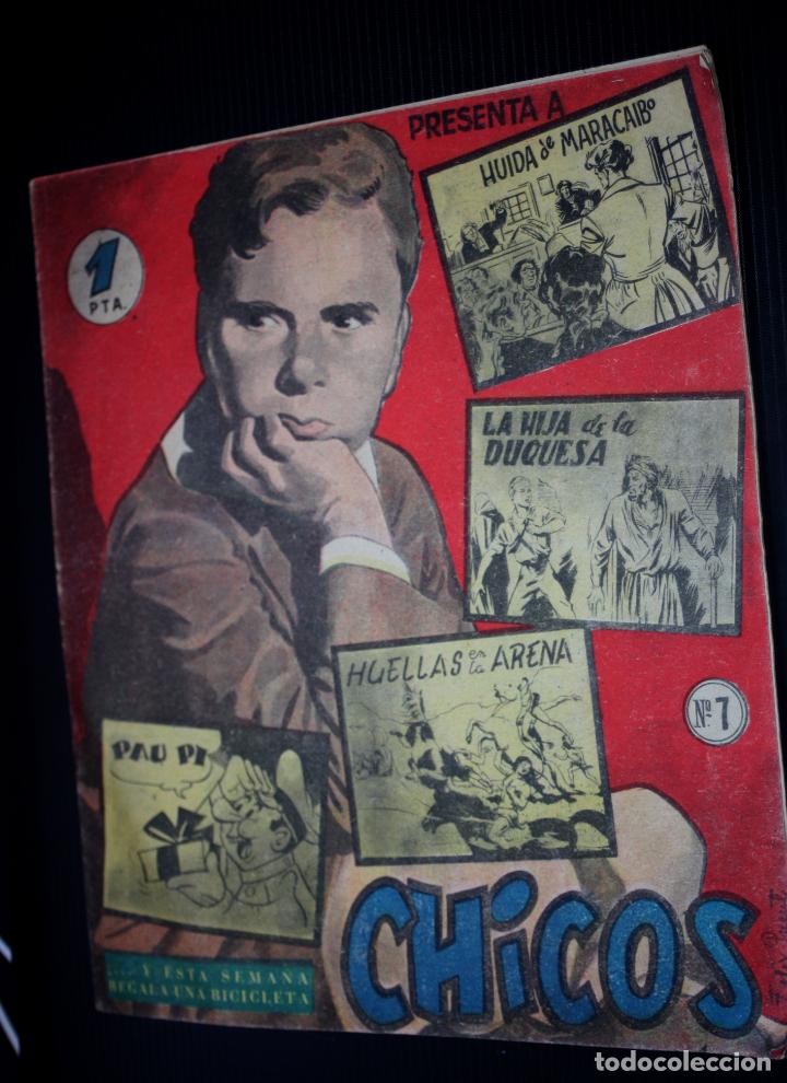 Tebeos: CHICOS N&ordm; 07 ( de 69) (EDICIONES CID-Madrid-).ORIGINAL de 1954 - Foto 1