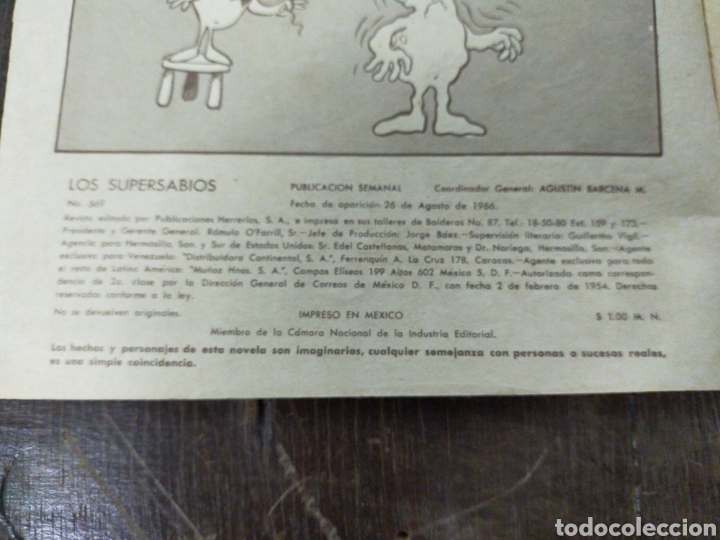 Tebeos: Los Super Sabios. N⁰ 569. Germ&aacute;n Butze. 1966. - Foto 2