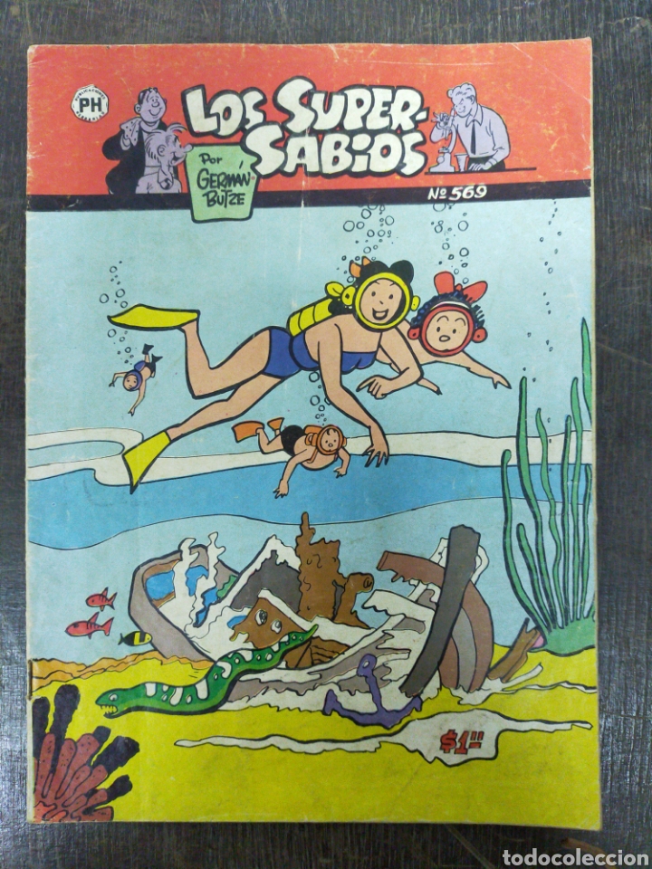 Tebeos: Los Super Sabios. N⁰ 569. Germ&aacute;n Butze. 1966. - Foto 1