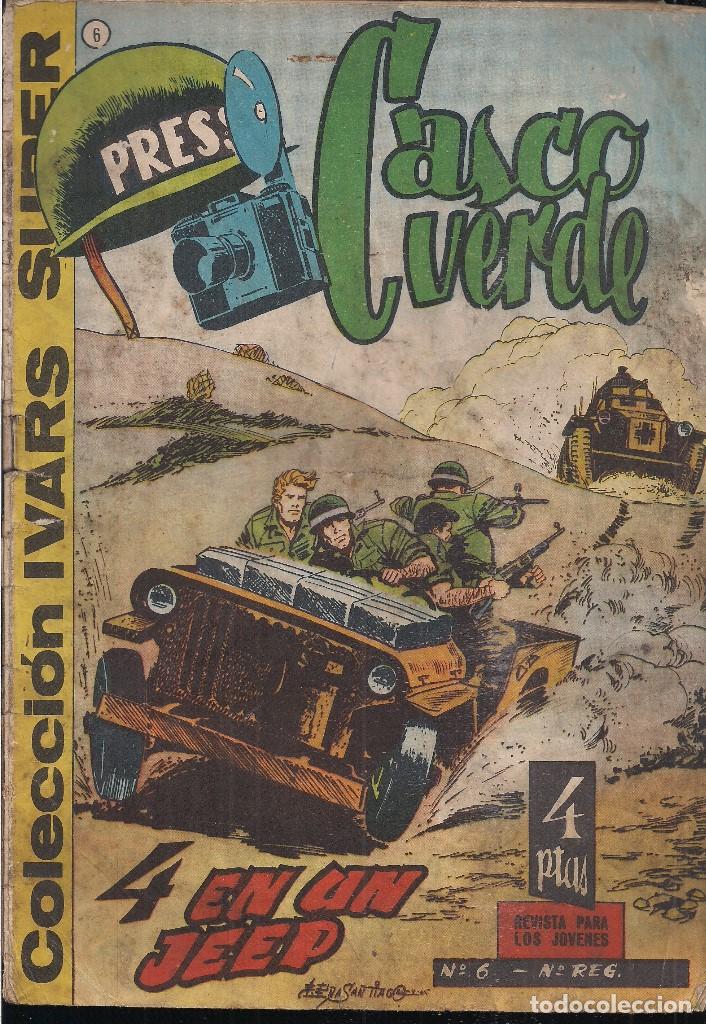Tebeos: CASCO VERDE N&ordm; 6. 4 EN UN JEEP - Foto 1