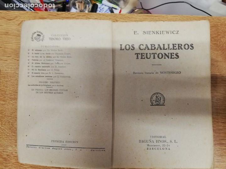 Tebeos: Los caballeros teutones. E. Sienkiewicz. 1 Edici&oacute;n. 1947 - Foto 2