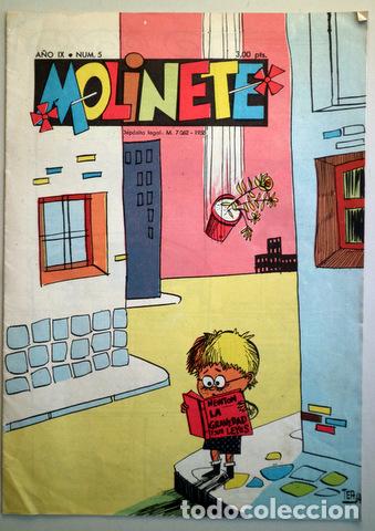 Tebeos: MOLINETE. A&ntilde;o IX. Num. 5 - 1958 - Muy ilustrado - Foto 1
