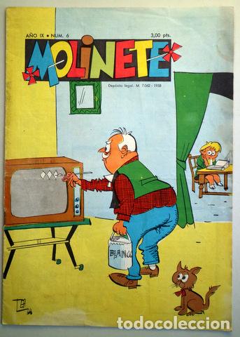 Tebeos: MOLINETE. A&ntilde;o IX. Num. 6 - 1958 - Muy ilustrado - Foto 1