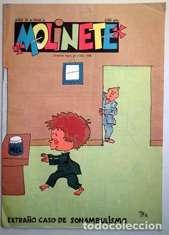 Tebeos: MOLINETE. A&ntilde;o IX. Num. 3 - 1958 - Muy ilustrado - Foto 1