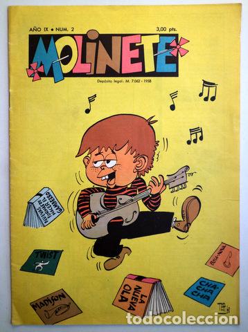 Tebeos: MOLINETE. A&ntilde;o IX. NUM. 2 - 1958 - Muy ilustrado - Foto 1