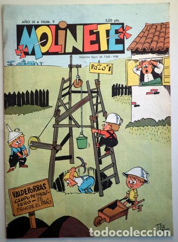 Tebeos: MOLINETE. A&ntilde;o IX. Num. 9 - 1958 - Muy ilustrado - Foto 1