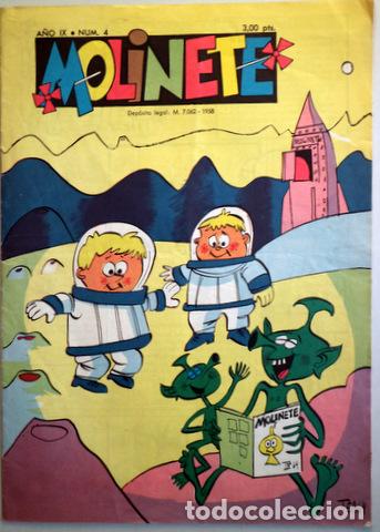 Tebeos: MOLINETE. A&ntilde;o IX. Num. 4 - 1958 - Muy ilustrado - Foto 1