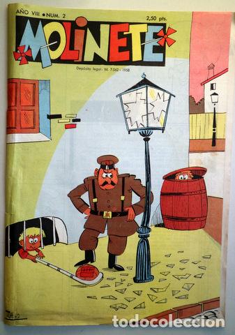 Tebeos: MOLINETE. A&ntilde;o VIII. Num. 2 1958 - Muy ilustrado - Foto 1