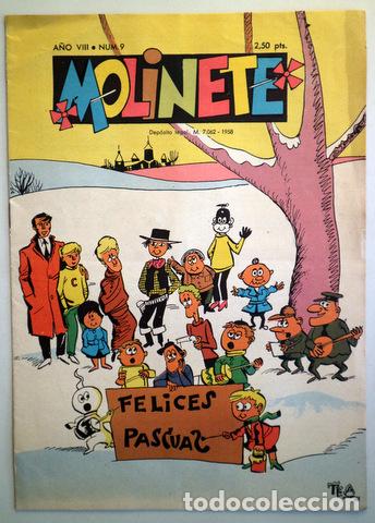 Tebeos: MOLINETE. A&ntilde;o VIII. Num. 9 - 1958 - Muy ilustrado - Foto 1