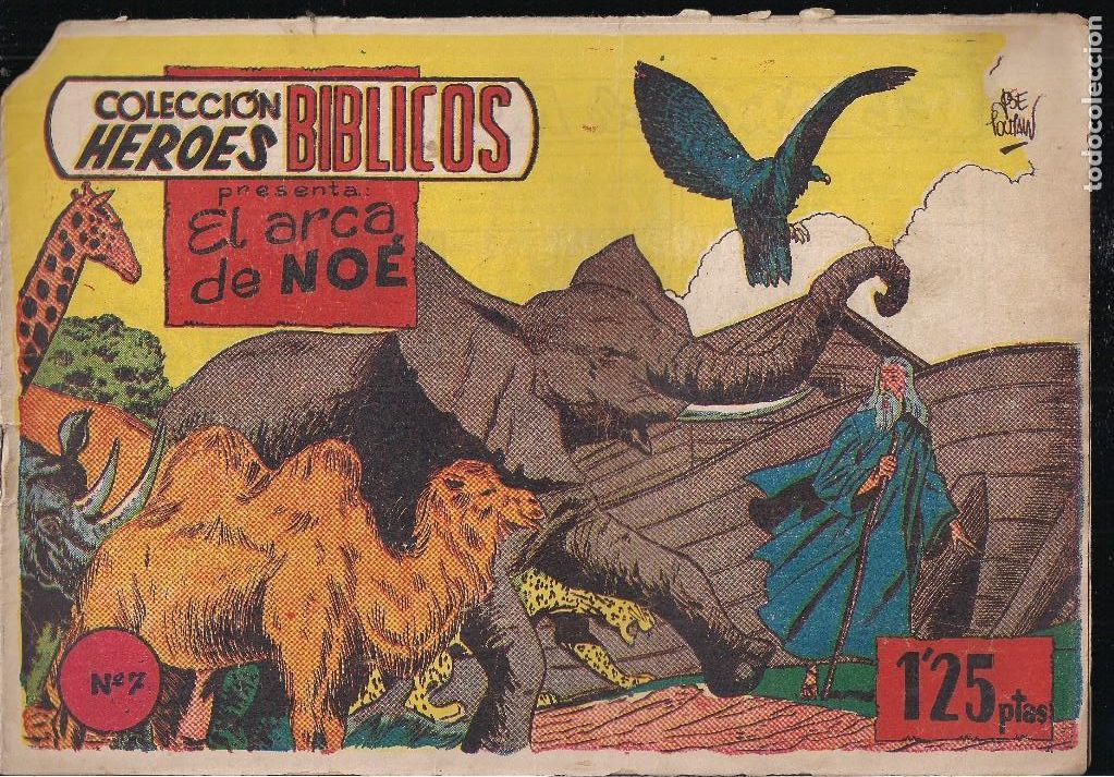 Tebeos: HEROES BIBLICOS N&ordm; 7: EL ARCA DE NOE. ORIGINAL E. SIMBOLO - Foto 1