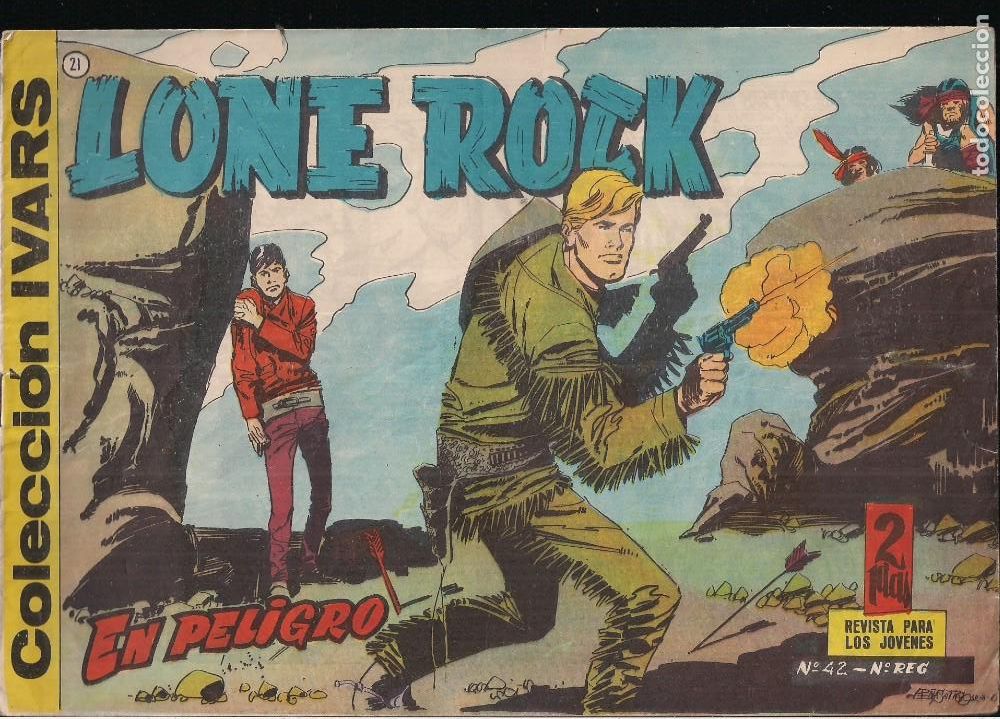 Tebeos: LONE ROCK N&ordm; 21: EN PELIGRO. COLECCION IVARS - Foto 1