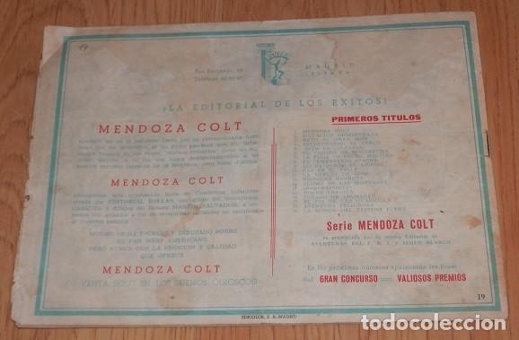 Tebeos: MENDOZA COLT - EDITORIAL ROLLAN - Foto 2