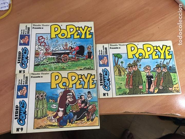 Tebeos: POPEYE LOTE SEGAR TOMOS N&ordm; 1, 5 Y 9 (COM25) - Foto 1