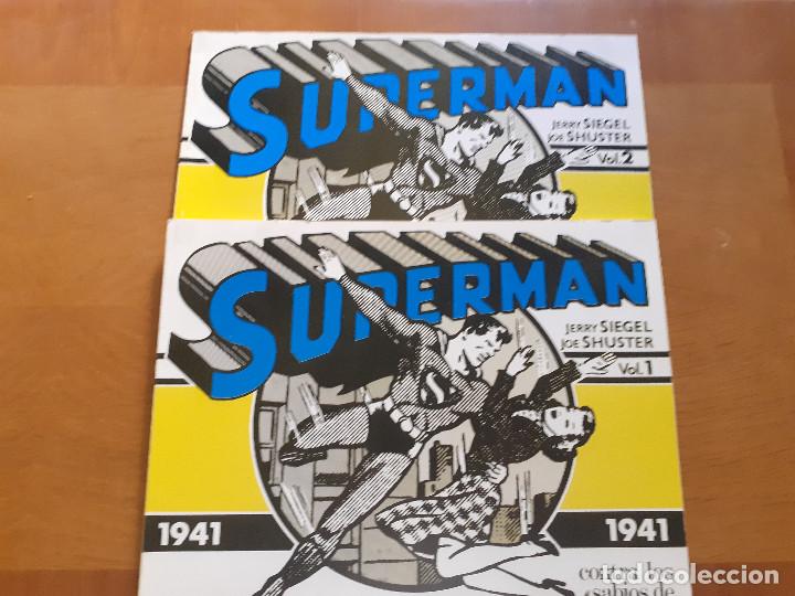 Tebeos: Superman. Tiras de Prensa 1941. 2 volumenes - Foto 1