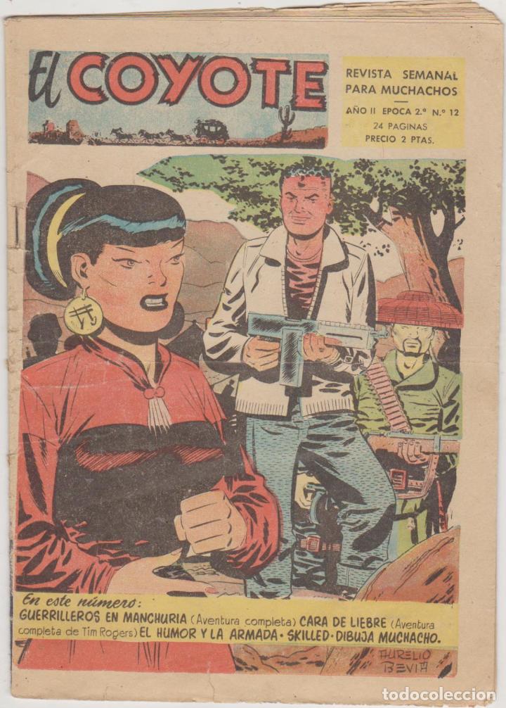 Tebeos: El Coyote n&ordm; 12. 2&ordf; &Eacute;poca. Cliper 1954. N&Uacute;MERO DIF&Iacute;CIL - Foto 1