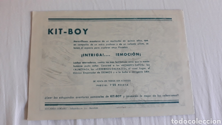 Tebeos: Kit-boy n⁰ 11 - espias en Zirea - ORIGINAL - Foto 2