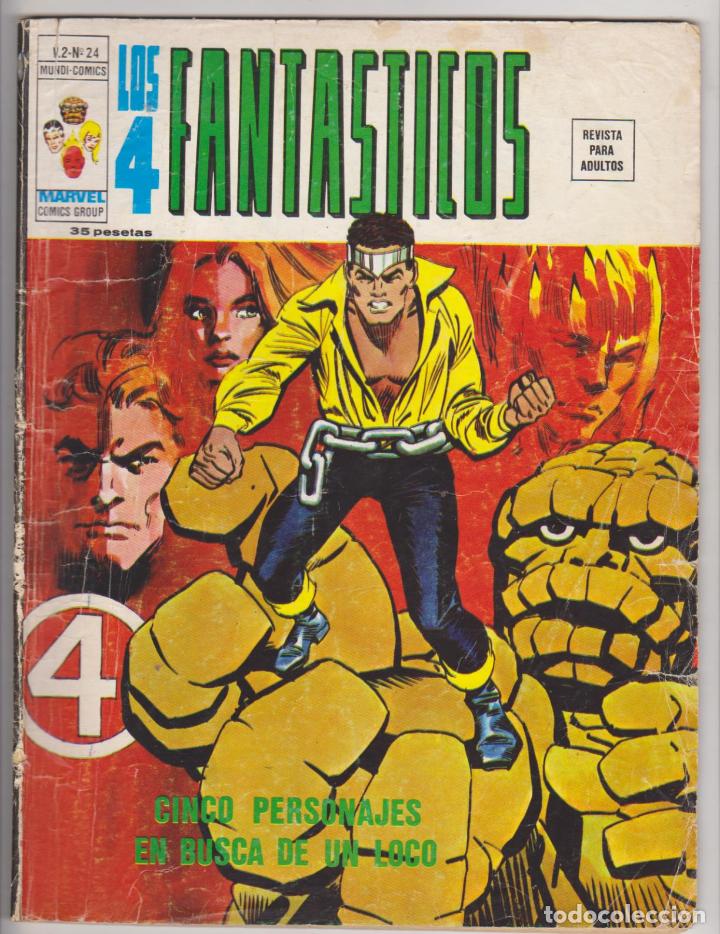 Tebeos: Los 4 Fant&aacute;sticos V. 2, n&ordm; 24 V&eacute;rtice - Foto 1