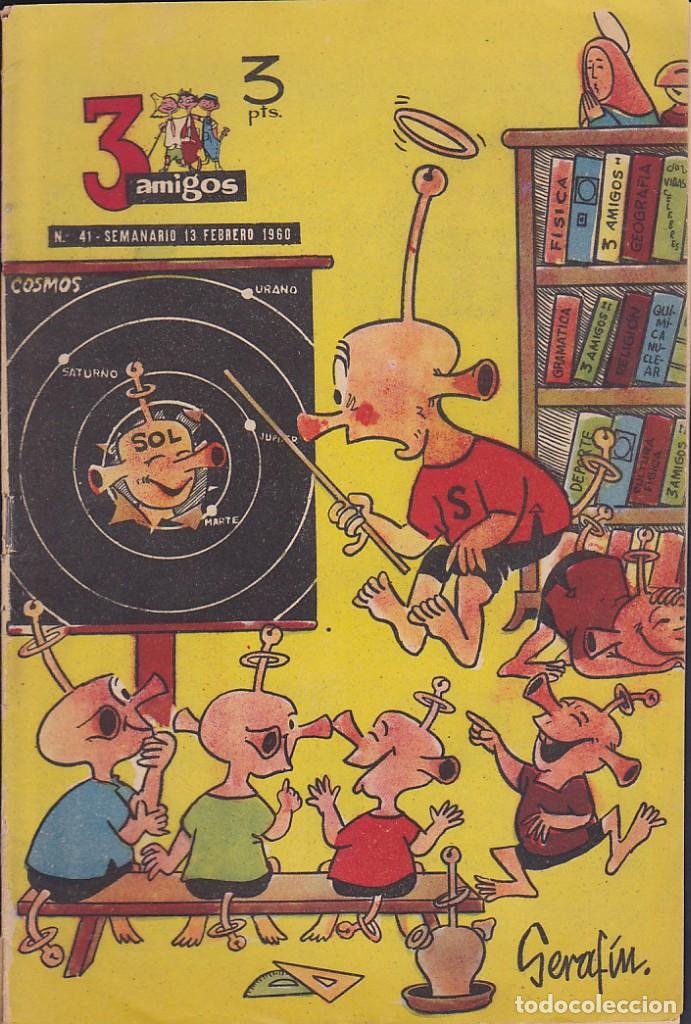 Tebeos: COMIC COLECCION 3 AMIGOS N&ordm; 41 APARICION TINTIN - Foto 1