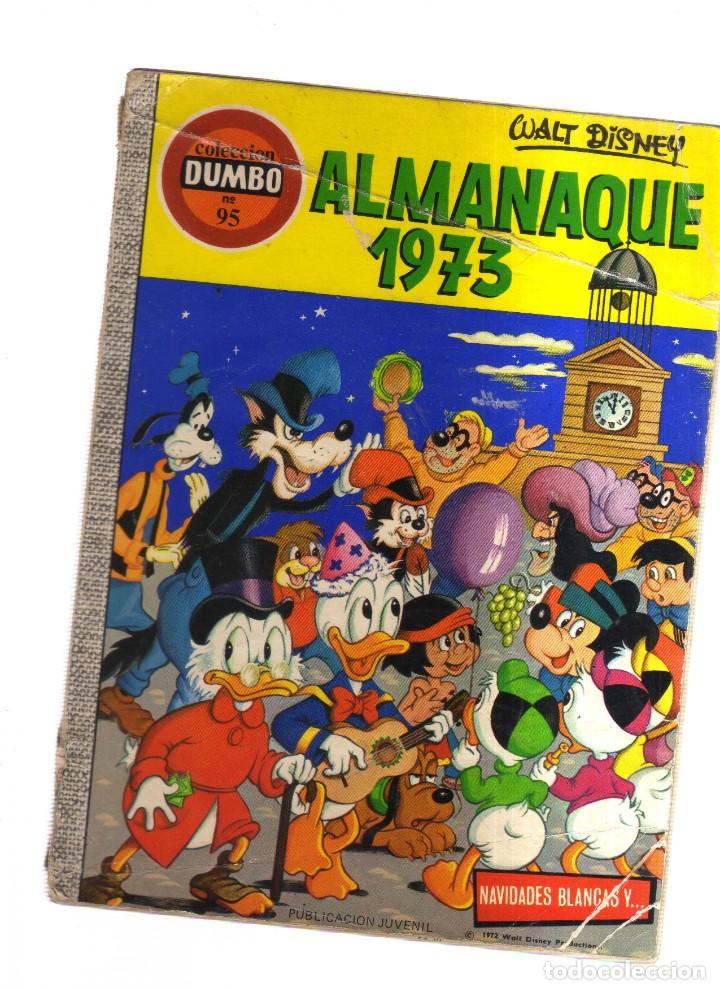 Tebeos: DUMBO ALMANAQUE 1973 WALT DISNEY N,95 - Foto 1