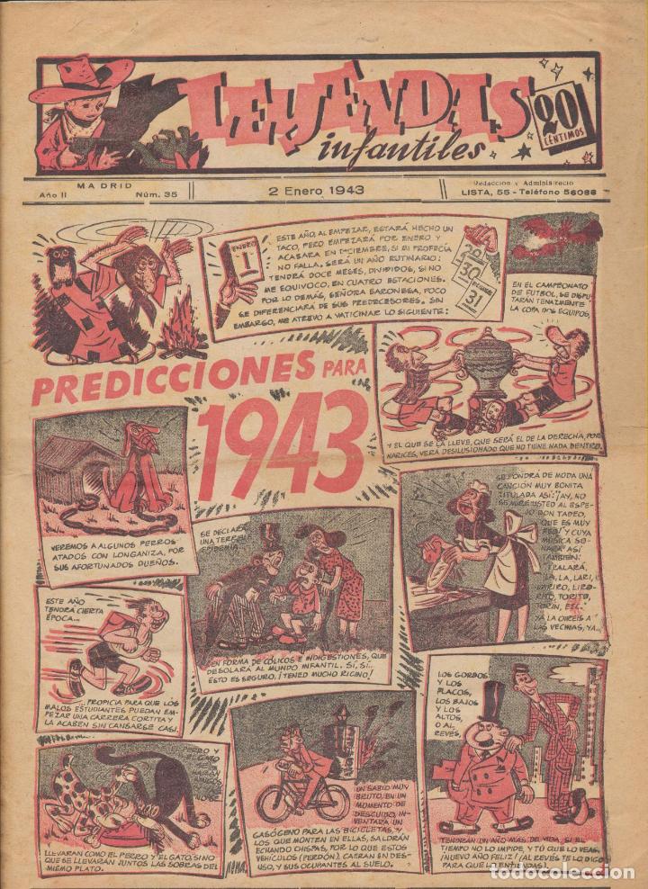 BDs: Leyendas Infantiles n&ordm; 35. T. Delgado 1942